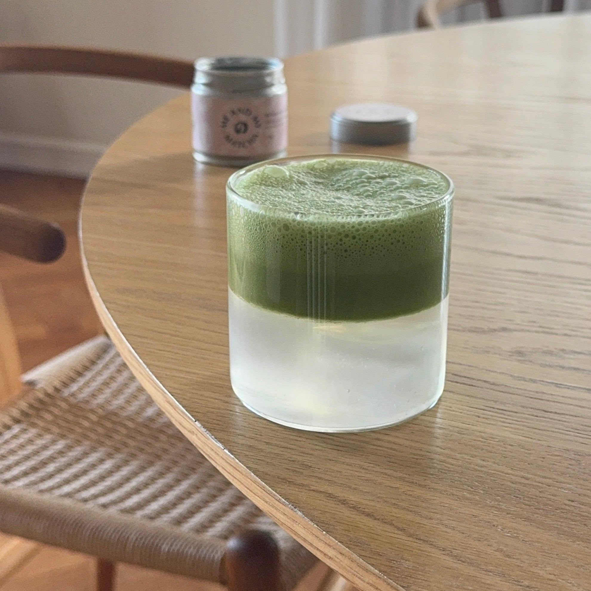 Coconut iced matcha
