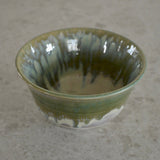 Hånddrejet matcha-skål - grøn