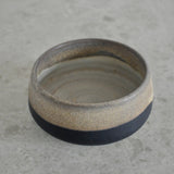 Hånddrejet matcha-skål - sort