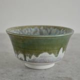 Hånddrejet matcha-skål - grøn