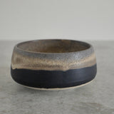 Hånddrejet matcha-skål - sort