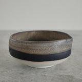 Hånddrejet matcha-skål - sort